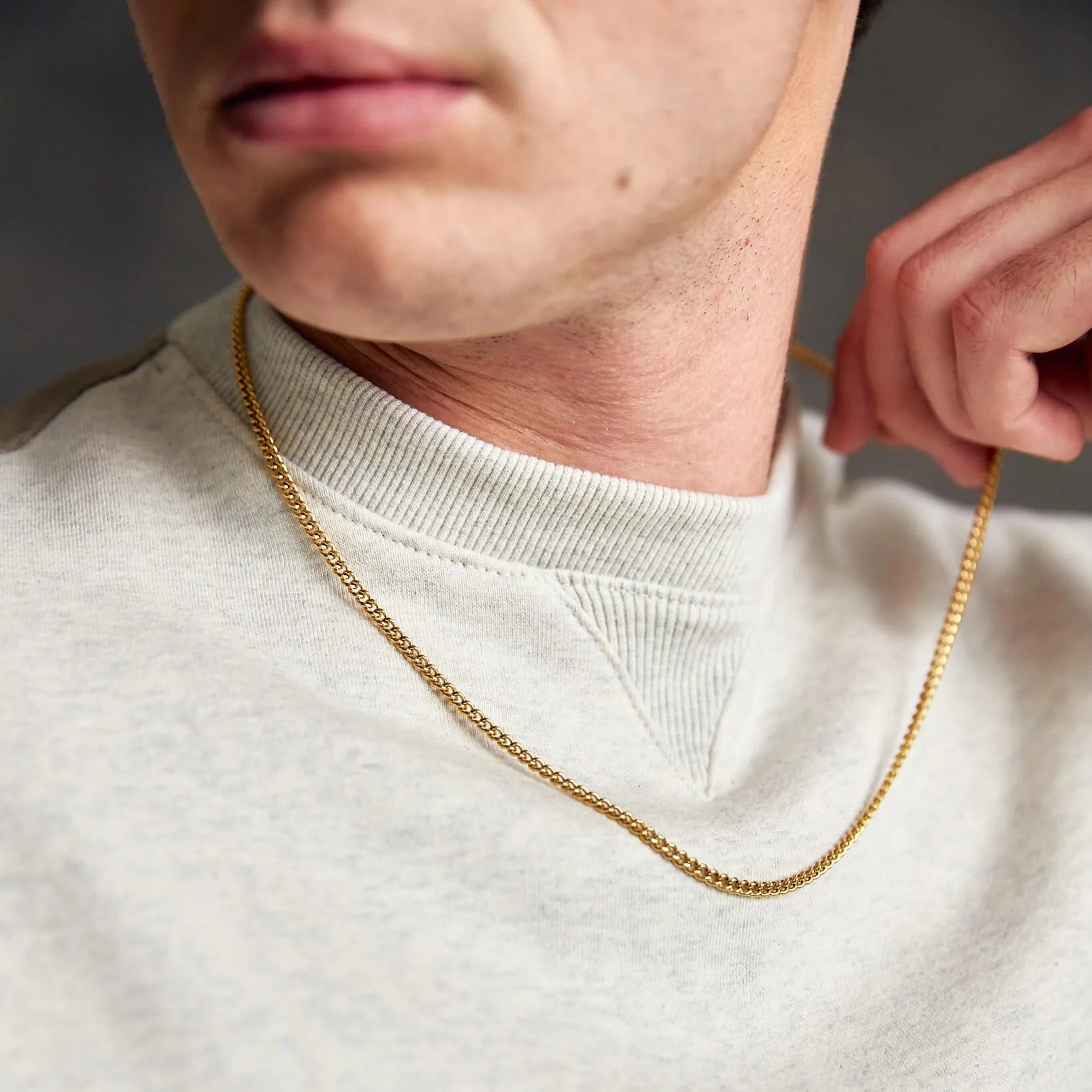 Cadena Cubana 3mm - oro 18k